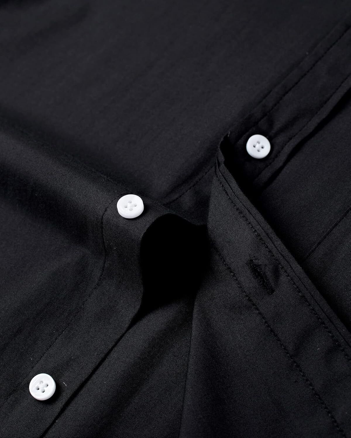 Men's Oxford Button-Down Long Sleeve Work Casual Shirt with Pocket - Picture 88 of 241