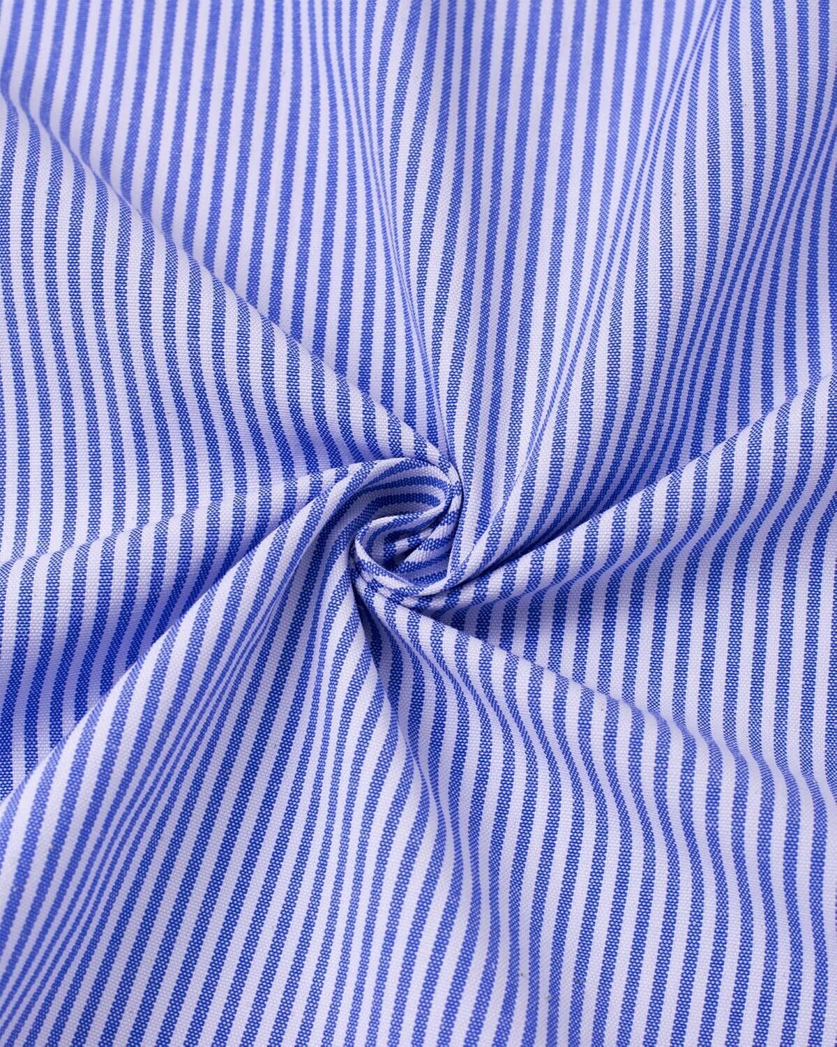 Men's Oxford Button-Down Long Sleeve Work Casual Shirt with Pocket - Picture 157 of 241