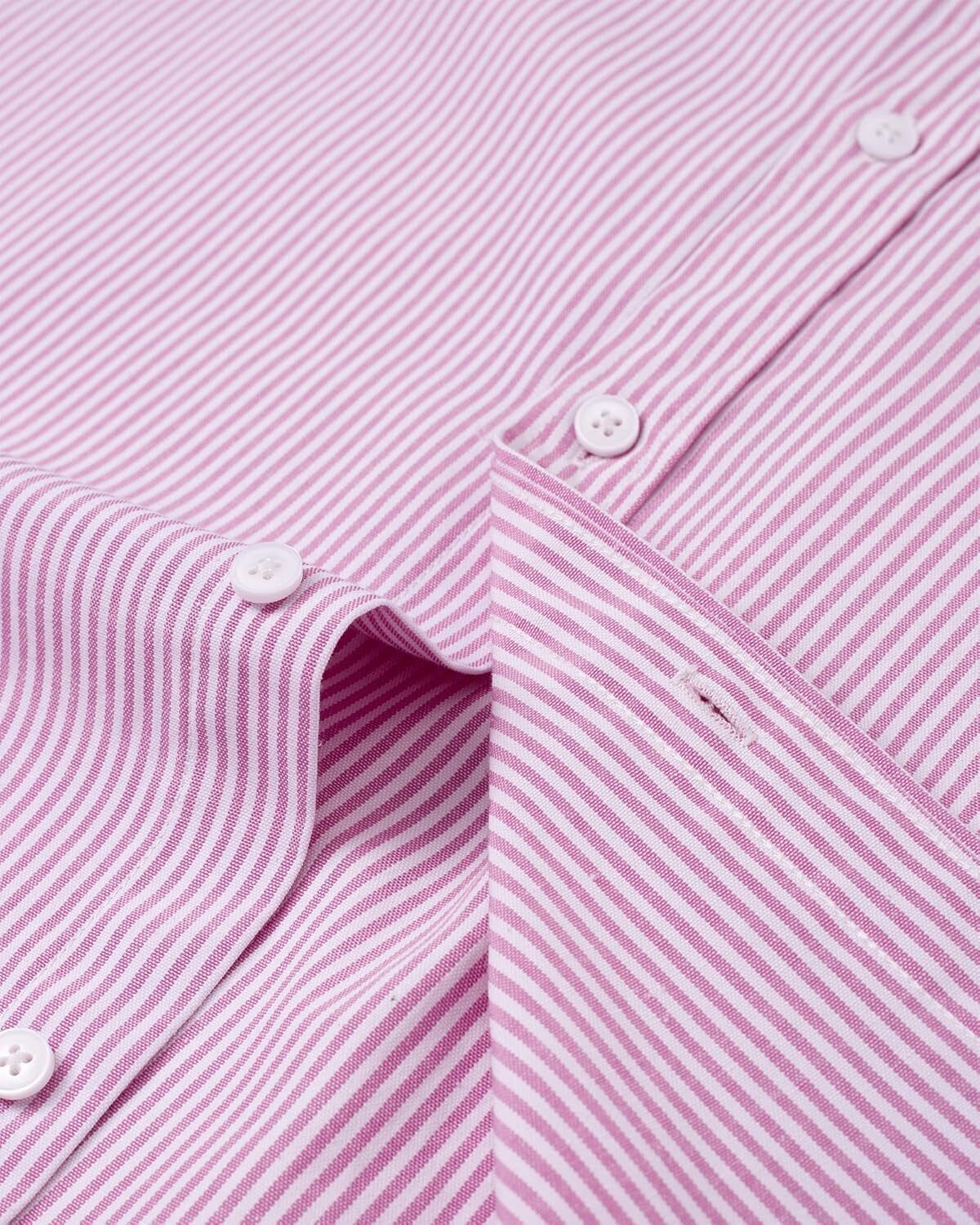 Men's Oxford Button-Down Long Sleeve Work Casual Shirt with Pocket - Picture 162 of 241