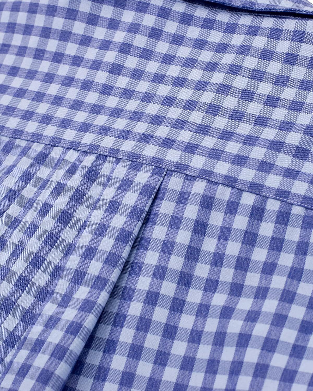 Men's Oxford Button-Down Long Sleeve Work Casual Shirt with Pocket - Picture 188 of 241