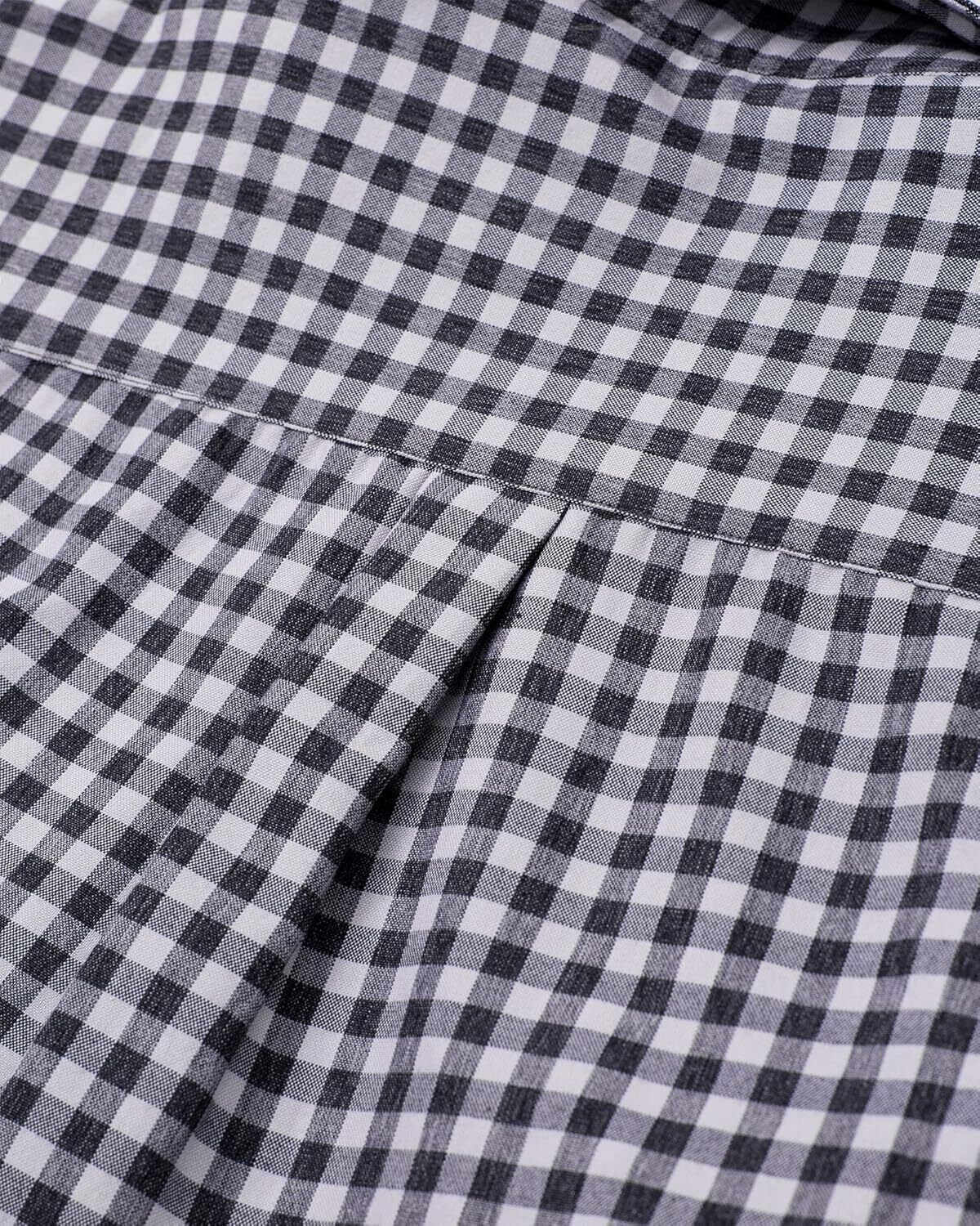 Men's Oxford Button-Down Long Sleeve Work Casual Shirt with Pocket - Picture 223 of 241
