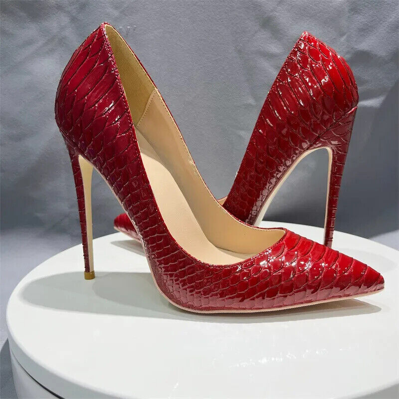 Women 12Cm Thin High Heels Pumps Fashion Sexy Pointed Toe Pumps Party Shoes - Picture 13 of 15