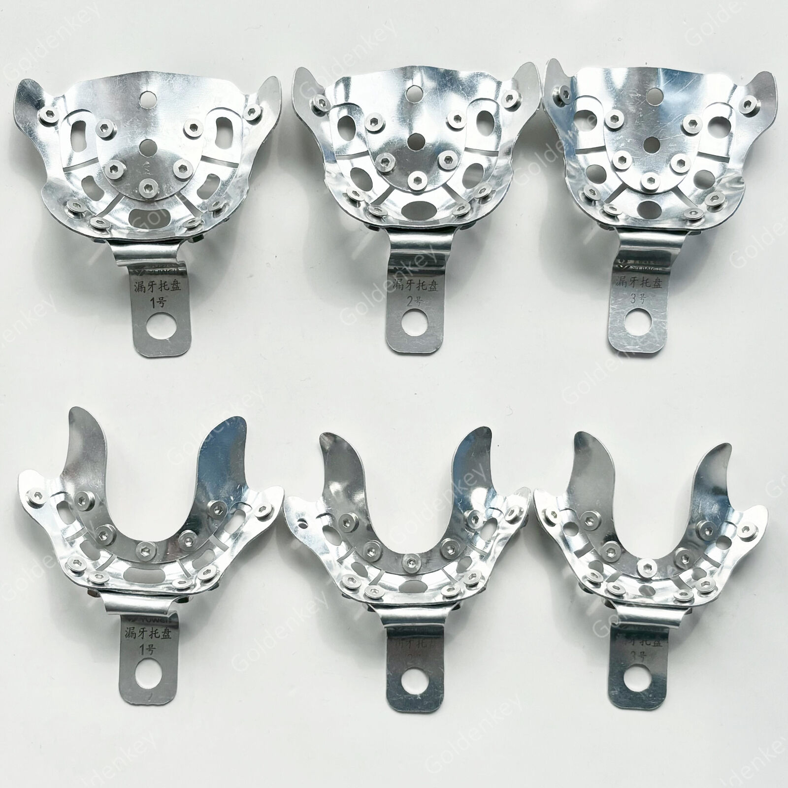 Dental Frame Cut Back Tray FCB For Partial Missing Teeth Soft Aluminum S/M/L - Bild 12 von 12