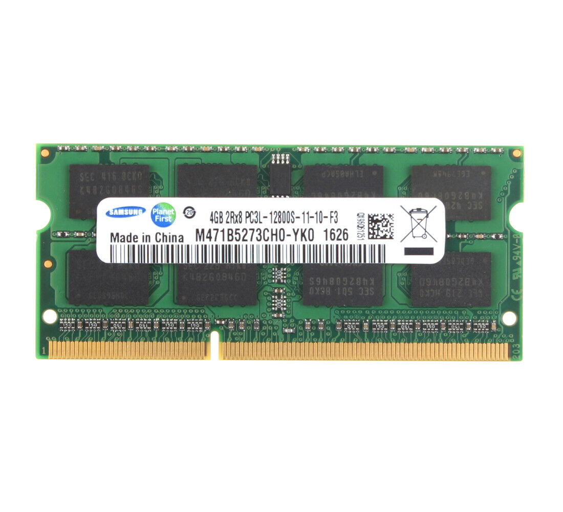 4GB Samsung 4GB 2RX8 DDR3L 1600MHz PC3L-12800S 204PIN SO-DIMM Laptop RAM 1.35V - Picture 9 of 11