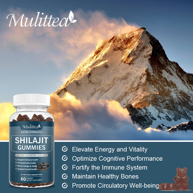 Pure Himalayan Shilajit Gummies with-Ashwagandha,Chaga Mushroom Immune Support - Bild 14 von 16