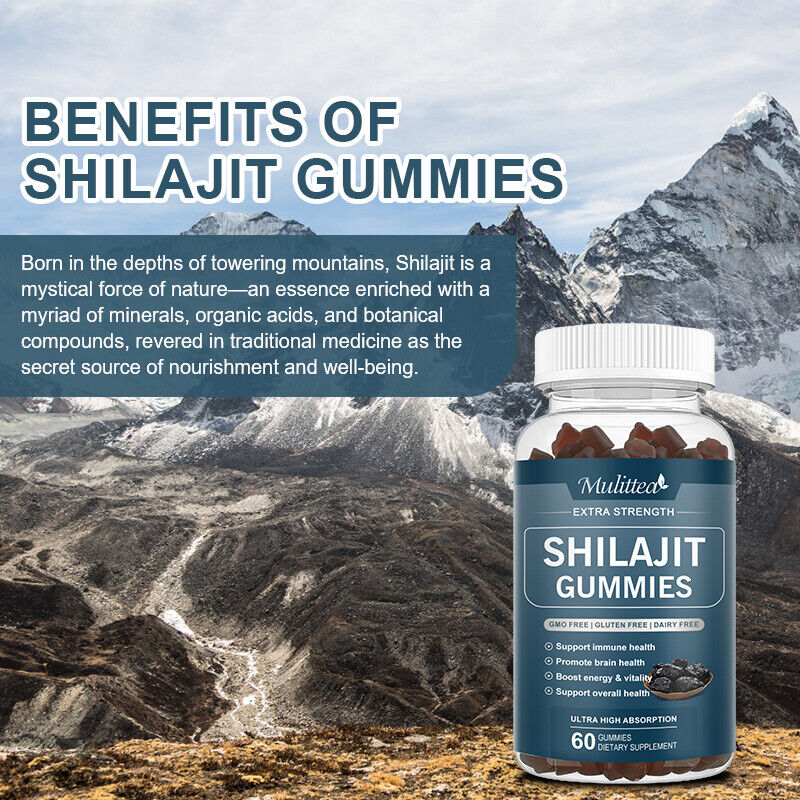 Pure Himalayan Shilajit Gummies with-Ashwagandha,Chaga Mushroom Immune Support - Bild 15 von 16