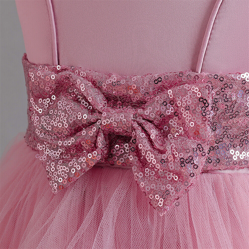 Kids Flower Girls Tutu Dress Princess Bridesmaid Pageant Formal Christmas Party - Bild 25 von 37