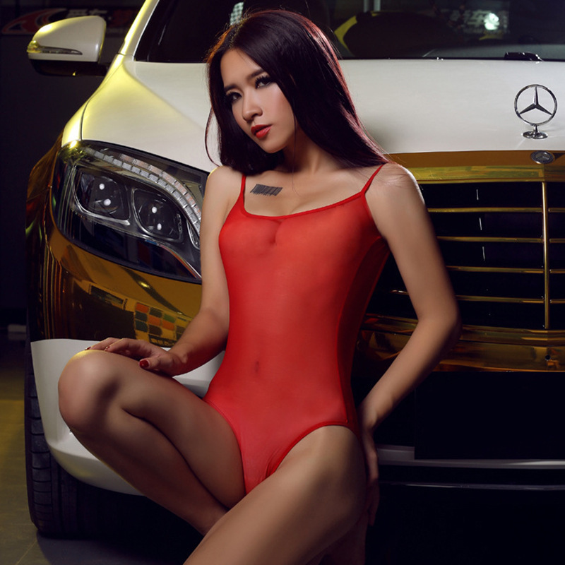 Women Sexy Sheer Lingerie Babydoll Mesh Bodysuit Teddy Nightwear Underwear - Picture 10 of 12