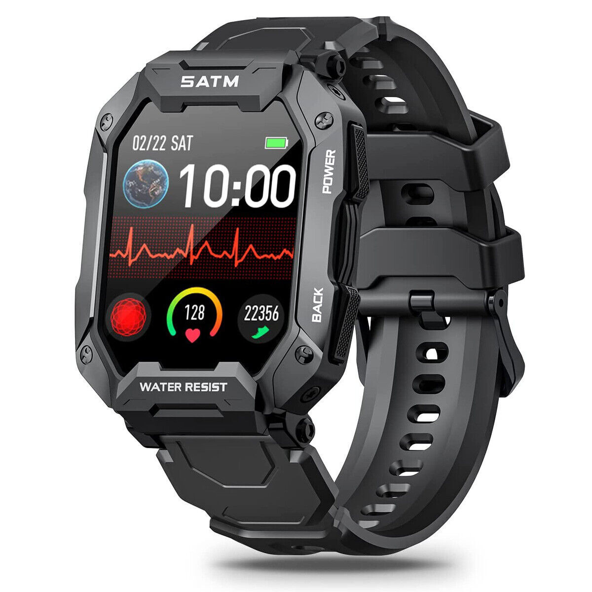 Outdoor Sports Heart Rate Tracker - Smart Bluetooth Watch for Military Toughness - Picture 22 of 24