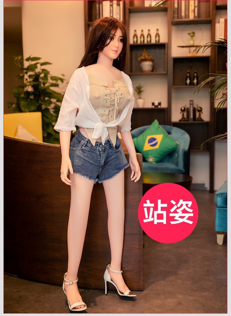 Thickened One-Piece Chest Water-Filled Inflatable Doll with Hands Feet Hair 160 - Bild 17 von 18