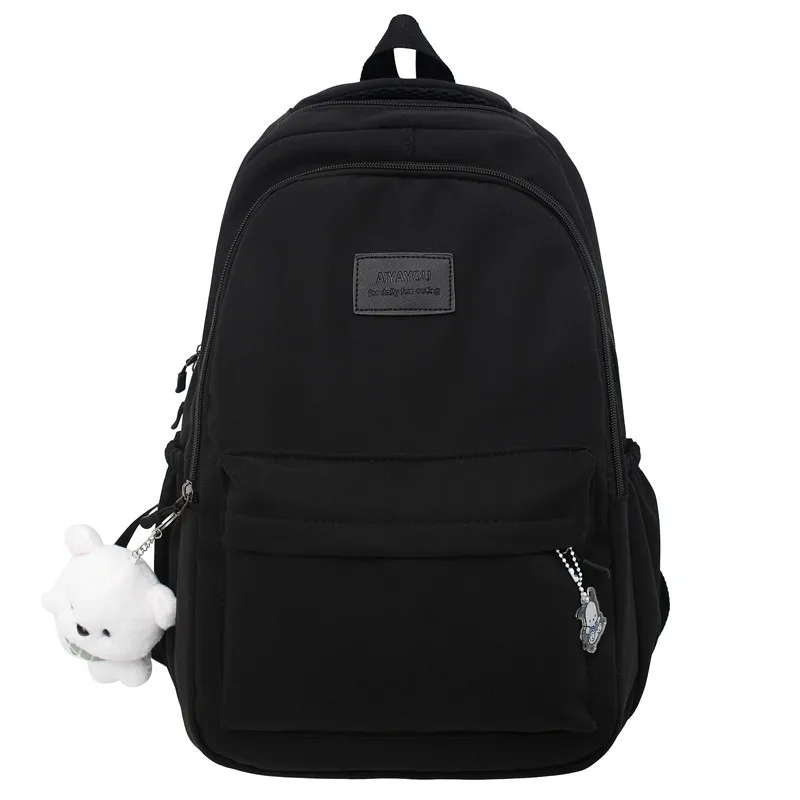 Stylish Waterproof College Backpack for Women - Trendy Laptop Travel Bag