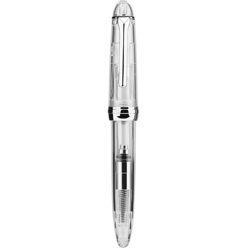 Nueva pluma estilográfica Majohn S6 2025 de resina transparente EF 0,38/0,5 mm plumín convertidor para estudiantes - Imagen 11 de 12