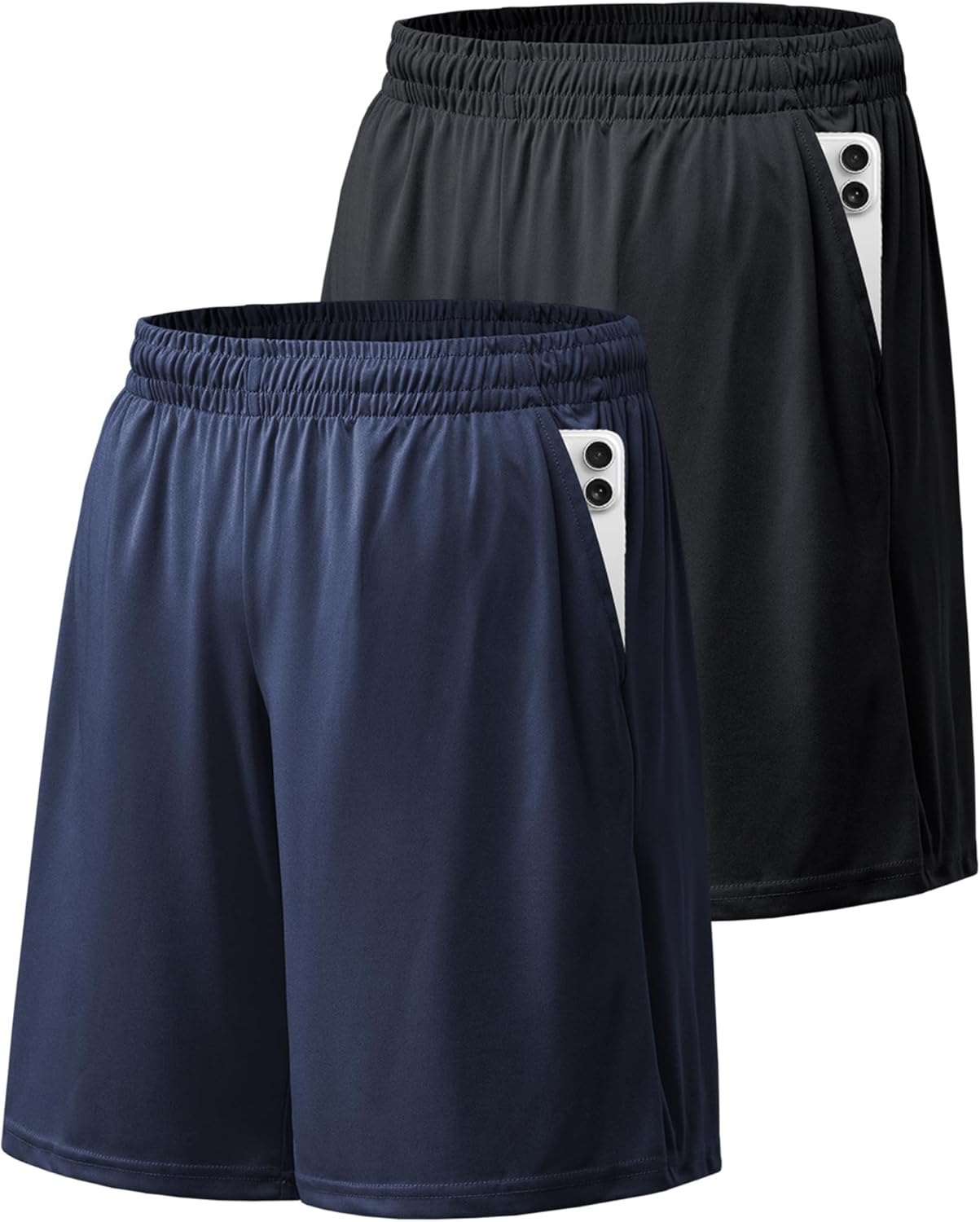 Sportshorts für Herren mit Taschen und Gummibund schnelltrocknend Activewear - Bild 24 von 83