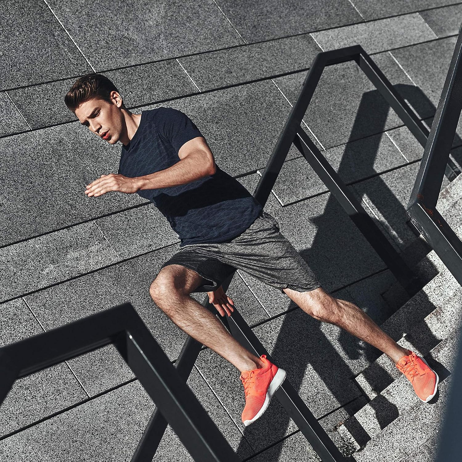 Sportshorts für Herren mit Taschen und Gummibund schnelltrocknend Activewear - Bild 45 von 83