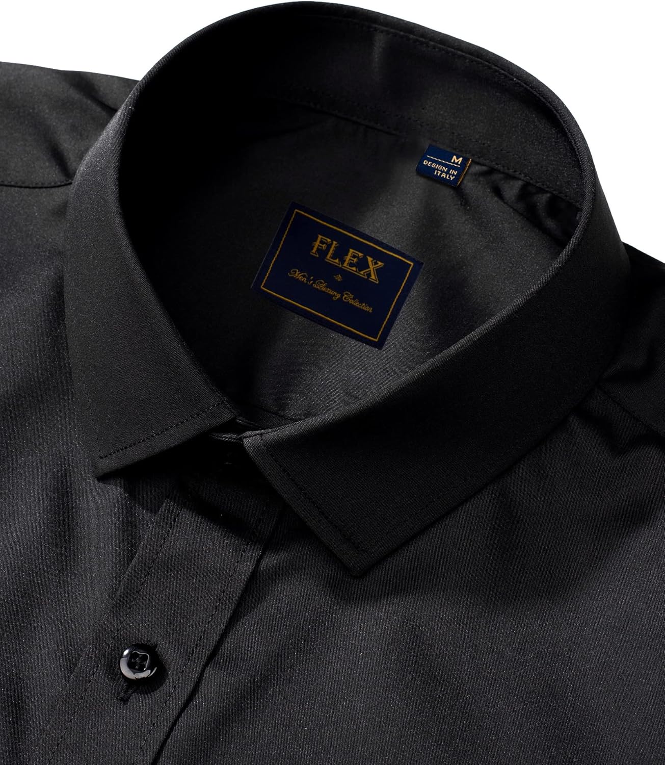 Men's Shirts Solid Long Sleeve Stretch Shirt Business Casual Button Down Shirts - Picture 26 of 45