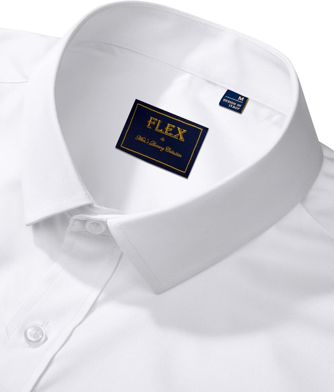 Men's Shirts Solid Long Sleeve Stretch Shirt Business Casual Button Down Shirts - Picture 31 of 45