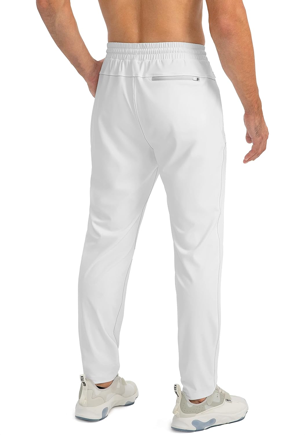 Herren Jogginghose mit Reißverschlusstaschen Tapered Joggers Sporthose für Training - Bild 16 von 133