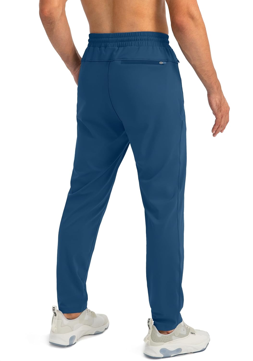 Herren Jogginghose mit Reißverschlusstaschen Tapered Joggers Sporthose für Training - Bild 34 von 133