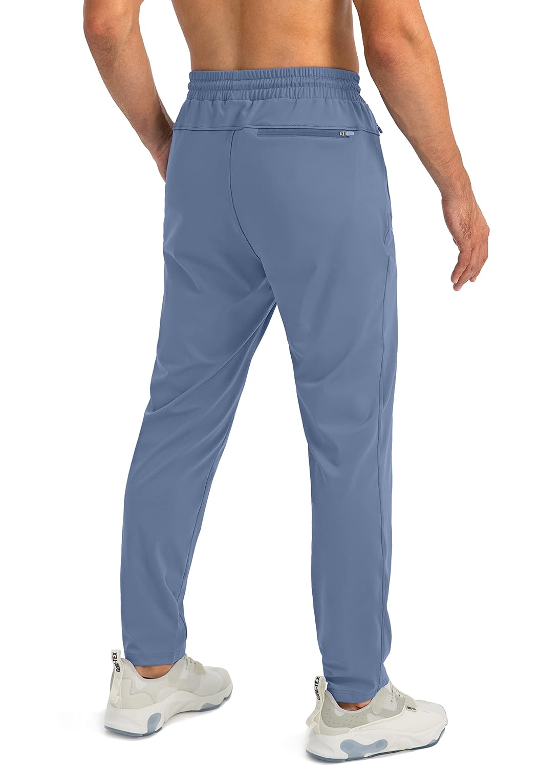 Herren Jogginghose mit Reißverschlusstaschen Tapered Joggers Sporthose für Training - Bild 46 von 133