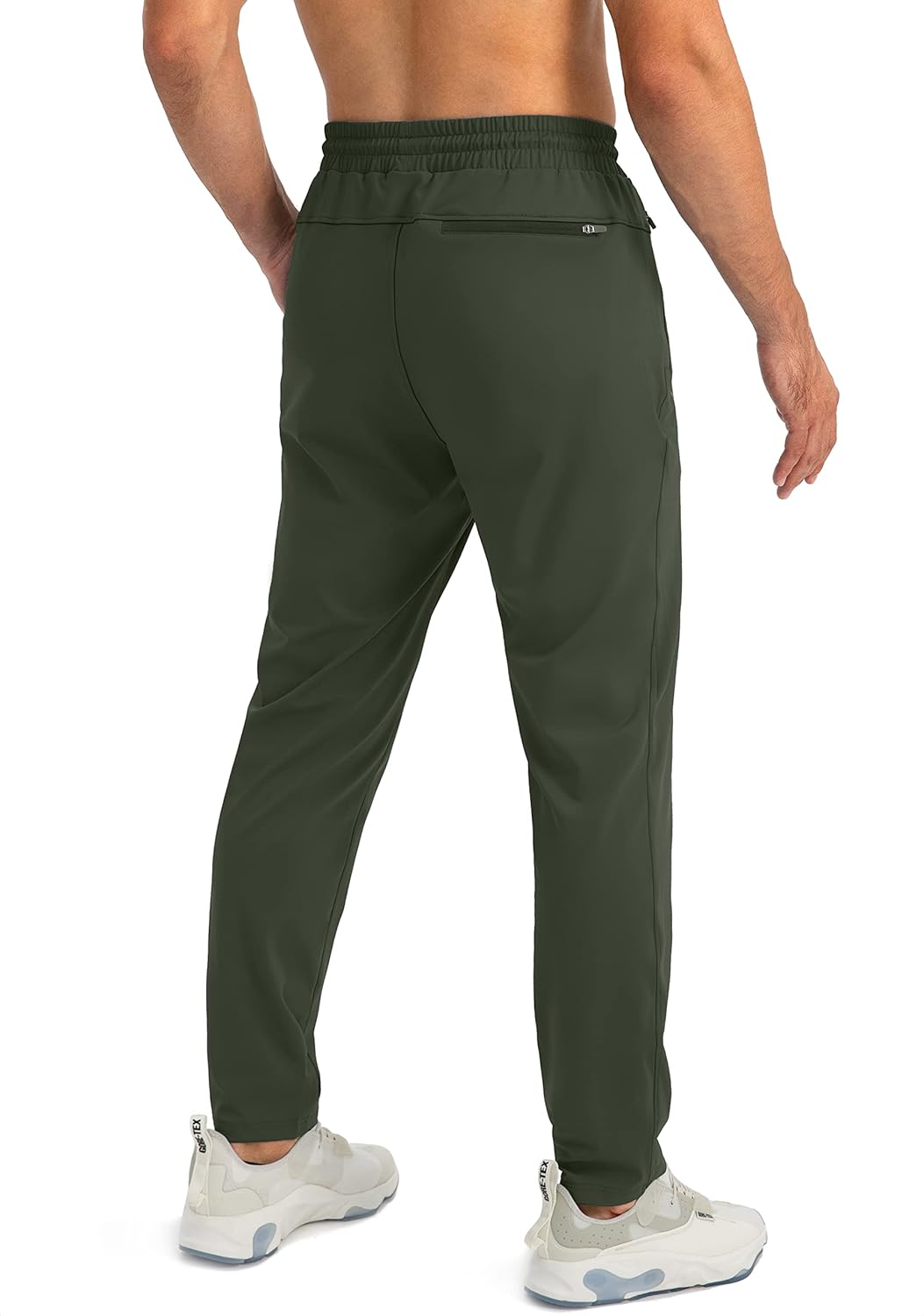 Herren Jogginghose mit Reißverschlusstaschen Tapered Joggers Sporthose für Training - Bild 58 von 133