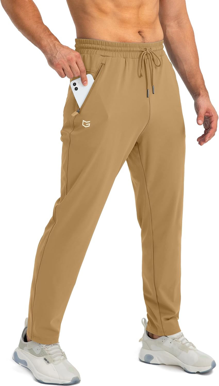 Herren Jogginghose mit Reißverschlusstaschen Tapered Joggers Sporthose für Training - Bild 62 von 133