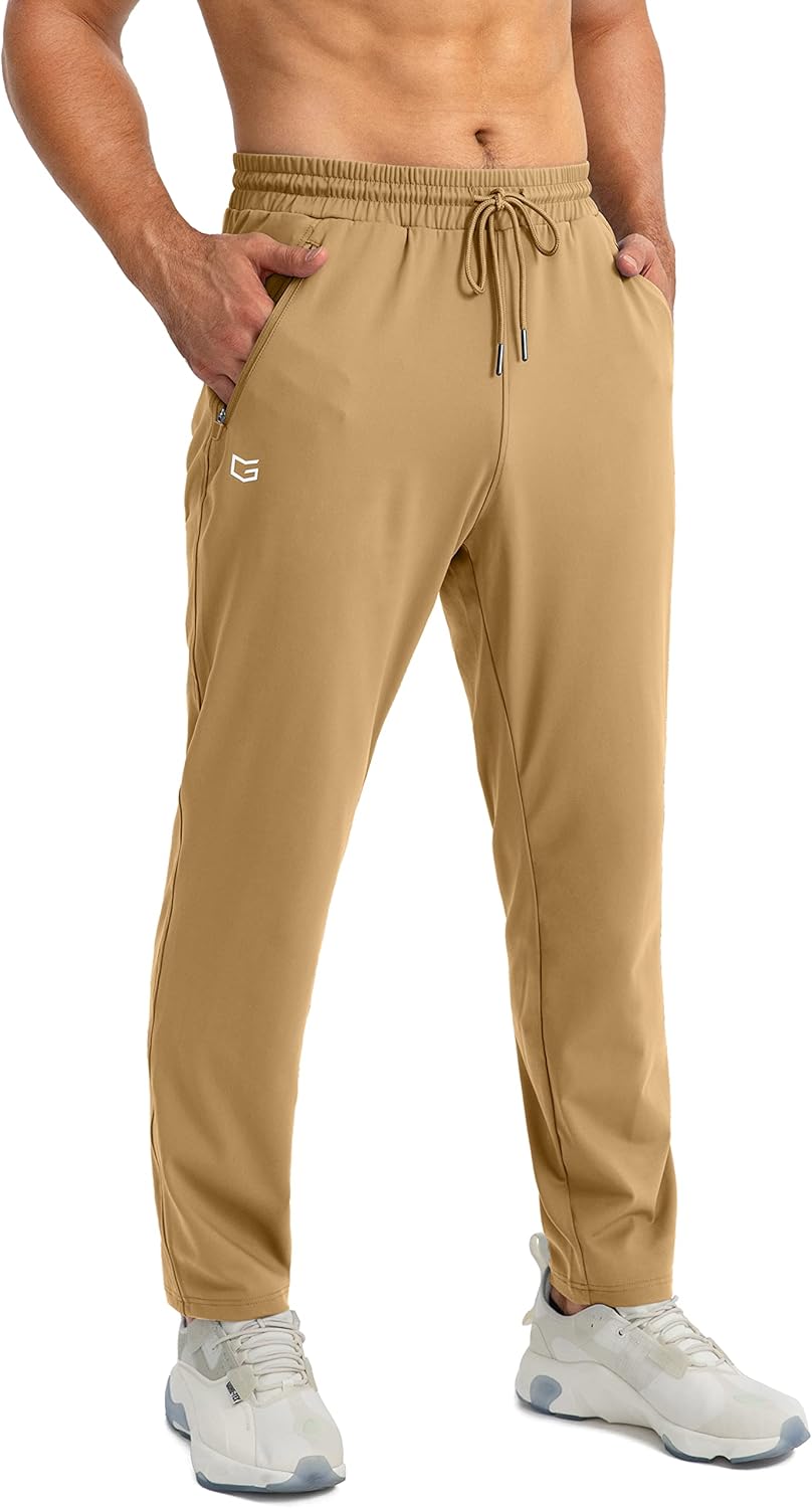 Herren Jogginghose mit Reißverschlusstaschen Tapered Joggers Sporthose für Training - Bild 63 von 133