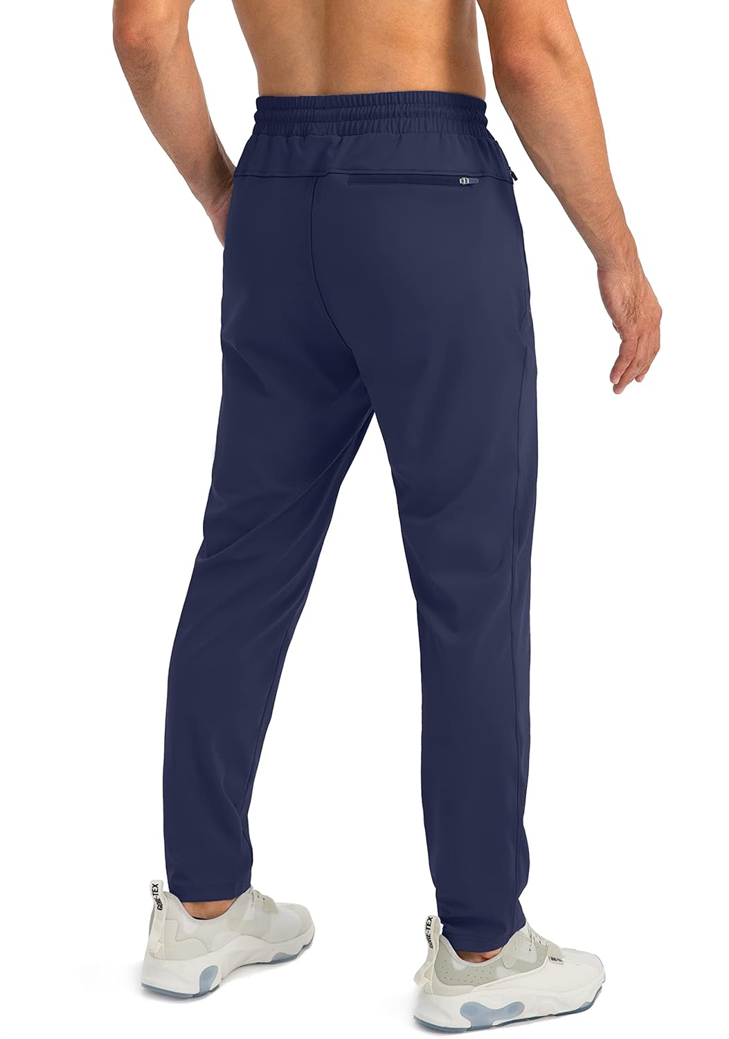 Herren Jogginghose mit Reißverschlusstaschen Tapered Joggers Sporthose für Training - Bild 70 von 133