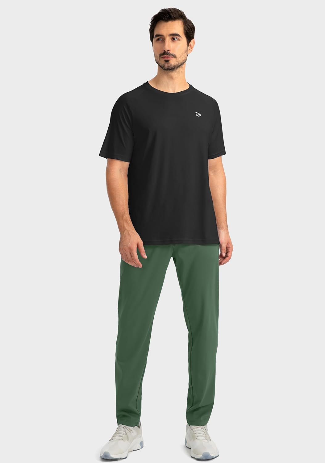 Herren Jogginghose mit Reißverschlusstaschen Tapered Joggers Sporthose für Training - Bild 91 von 133