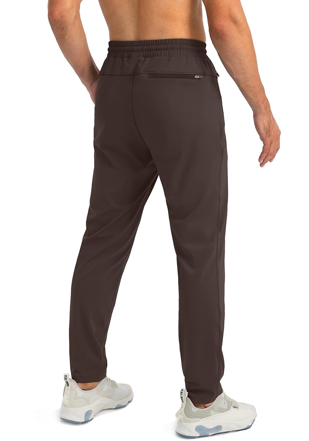 Herren Jogginghose mit Reißverschlusstaschen Tapered Joggers Sporthose für Training - Bild 94 von 133