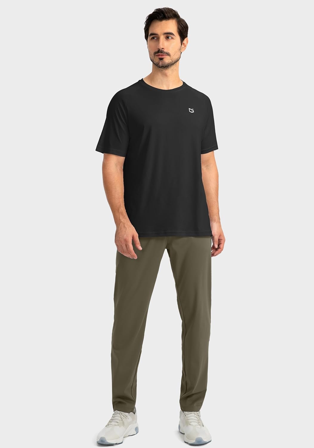 Herren Jogginghose mit Reißverschlusstaschen Tapered Joggers Sporthose für Training - Bild 103 von 133