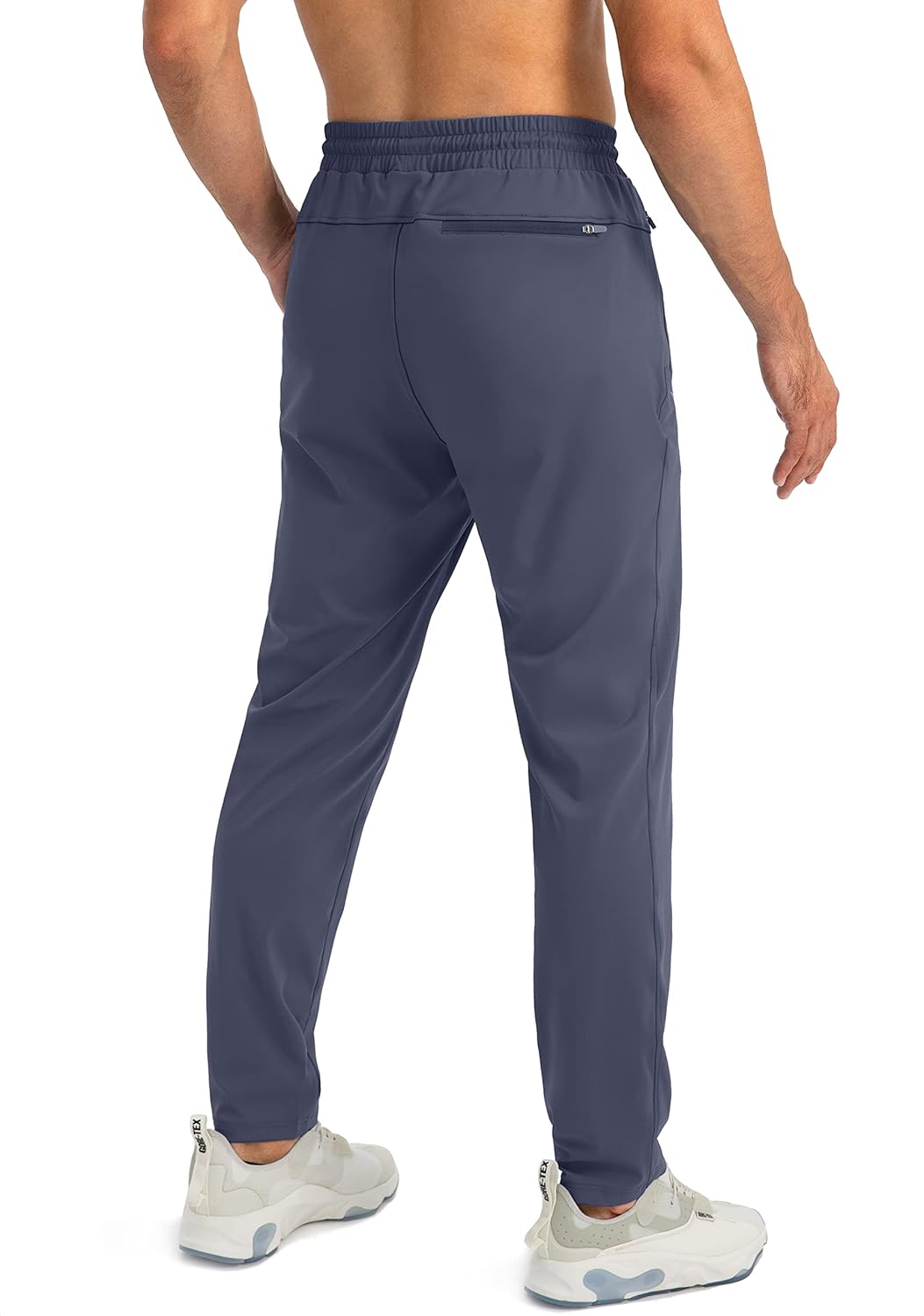 Herren Jogginghose mit Reißverschlusstaschen Tapered Joggers Sporthose für Training - Bild 112 von 133