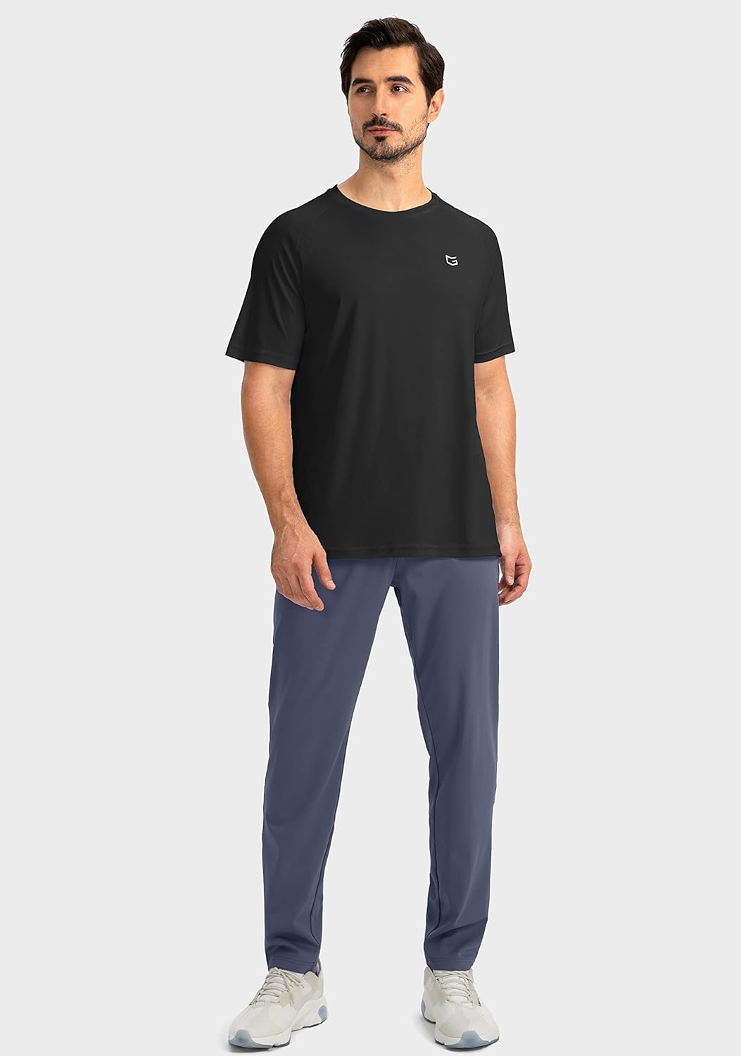 Herren Jogginghose mit Reißverschlusstaschen Tapered Joggers Sporthose für Training - Bild 115 von 133