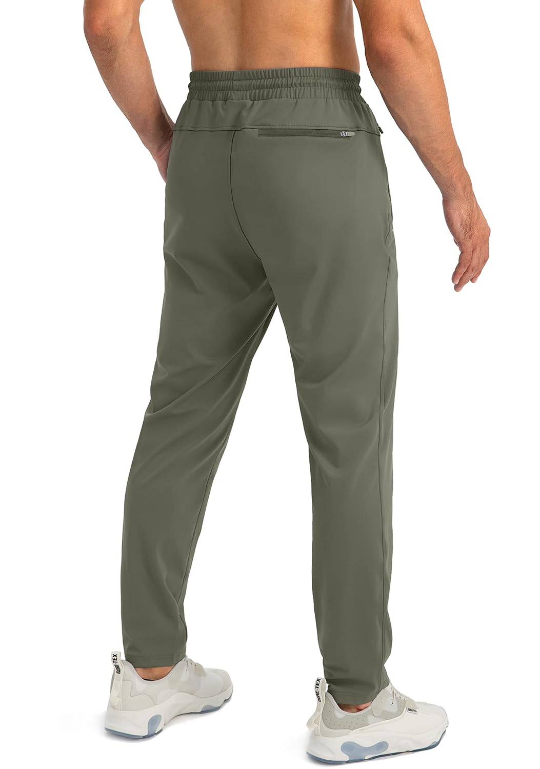 Herren Jogginghose mit Reißverschlusstaschen Tapered Joggers Sporthose für Training - Bild 118 von 133