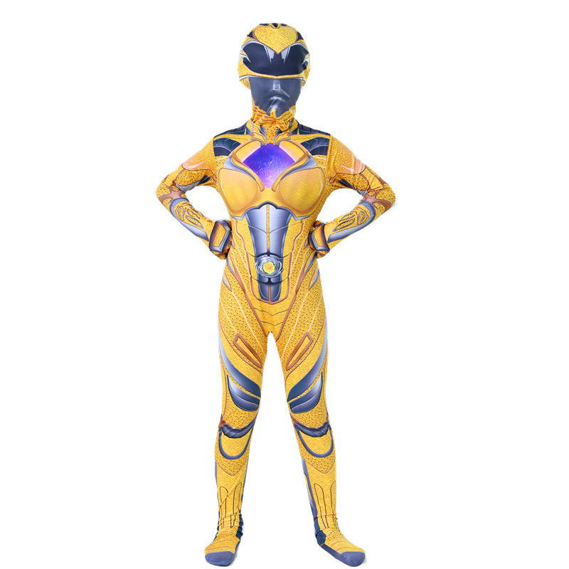 Power Rangers Cosplay Costumes Jumpsuit Bodysuits Kids Party Fancy Dress Outfit