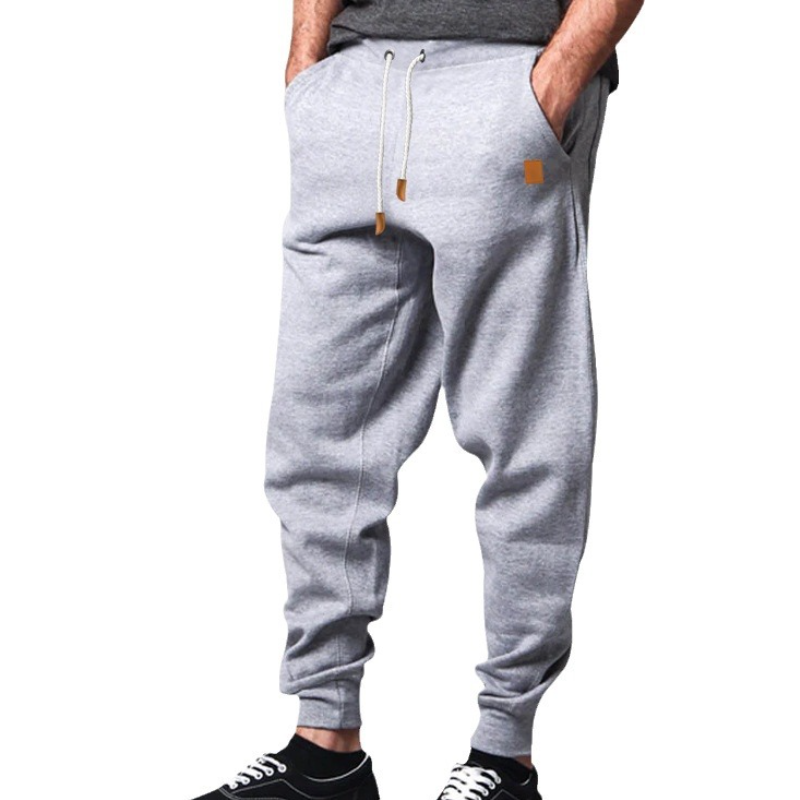 Men's Solid Color Sweatpants Loose Fitness Jogging Pants Men's Workout Trousers - Picture 22 of 24