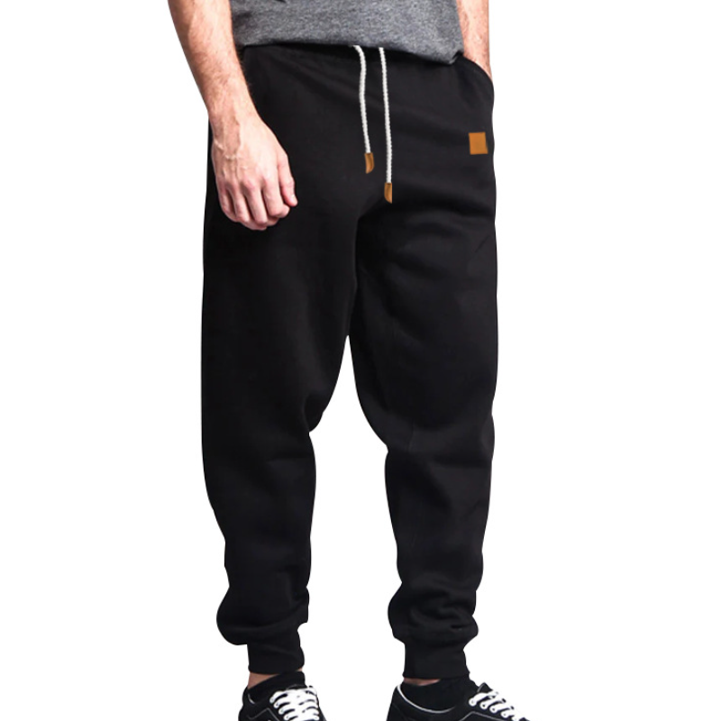 Men's Solid Color Sweatpants Loose Fitness Jogging Pants Men's Workout Trousers - Picture 24 of 24