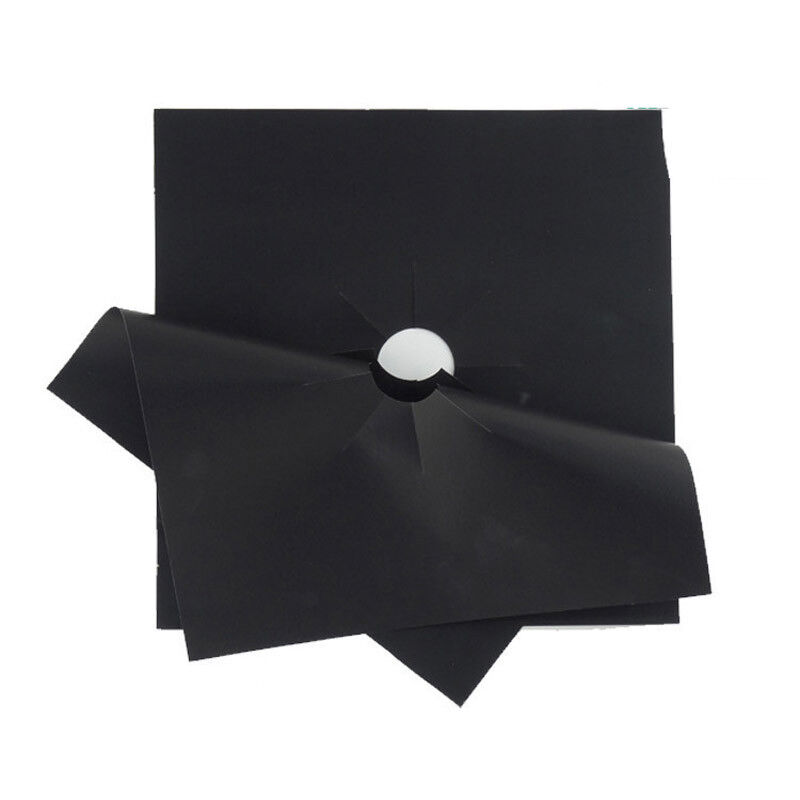 Cover Liner Clean Mat Pad Reusable Aluminum Gas Foil Stove Burner Protectors#op - Imagen 7 de 9