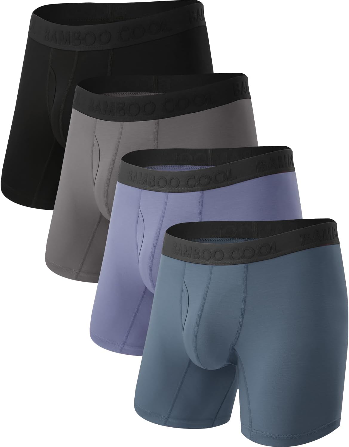 Men's Breathable Underwear,No Riding Up Boxer Briefs with Flexible Waistband - Bild 23 von 139