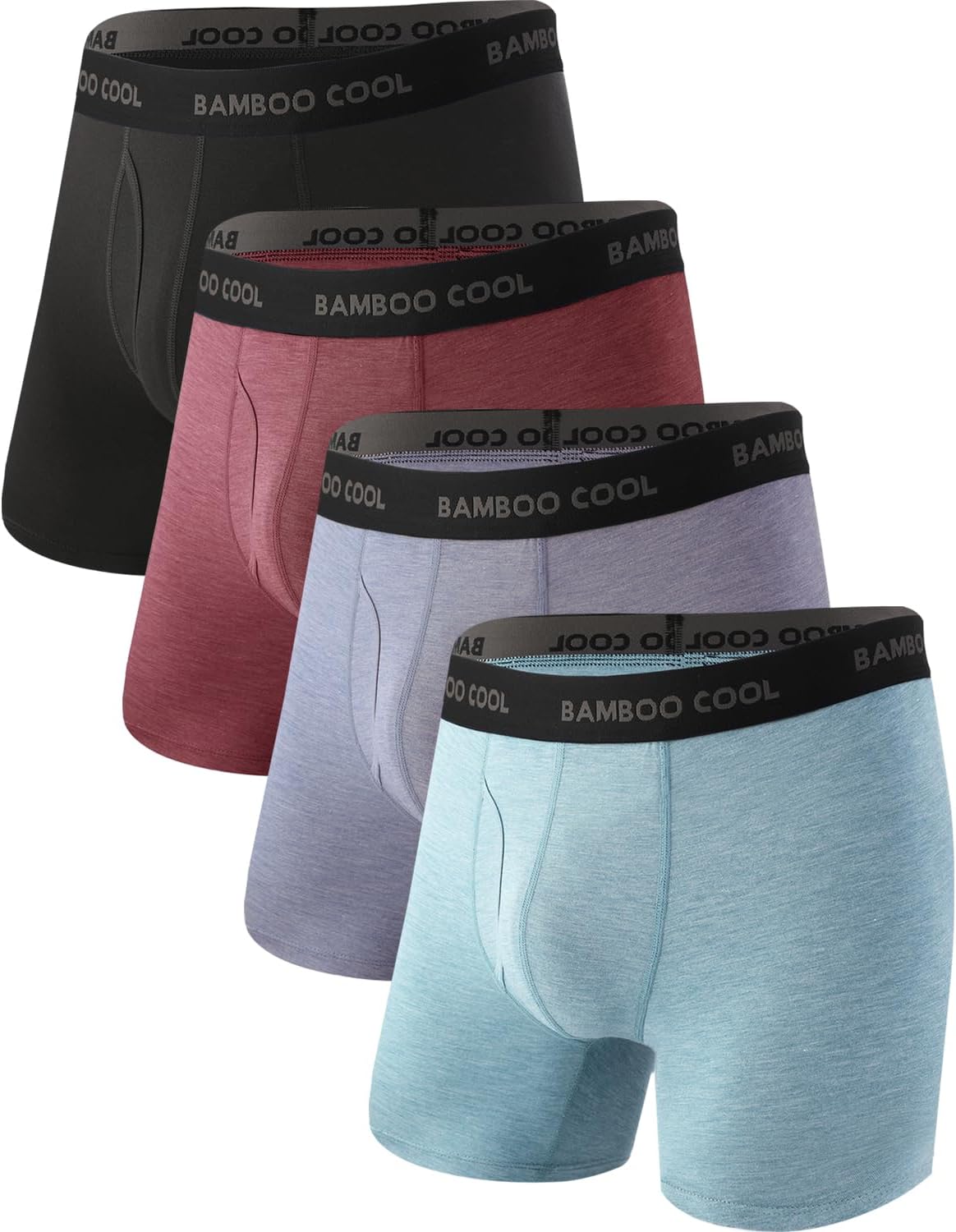 Men's Breathable Underwear,No Riding Up Boxer Briefs with Flexible Waistband - Bild 43 von 139