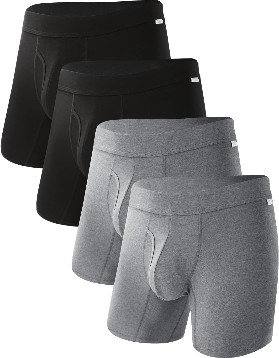 Men's Breathable Underwear,No Riding Up Boxer Briefs with Flexible Waistband - Bild 61 von 139