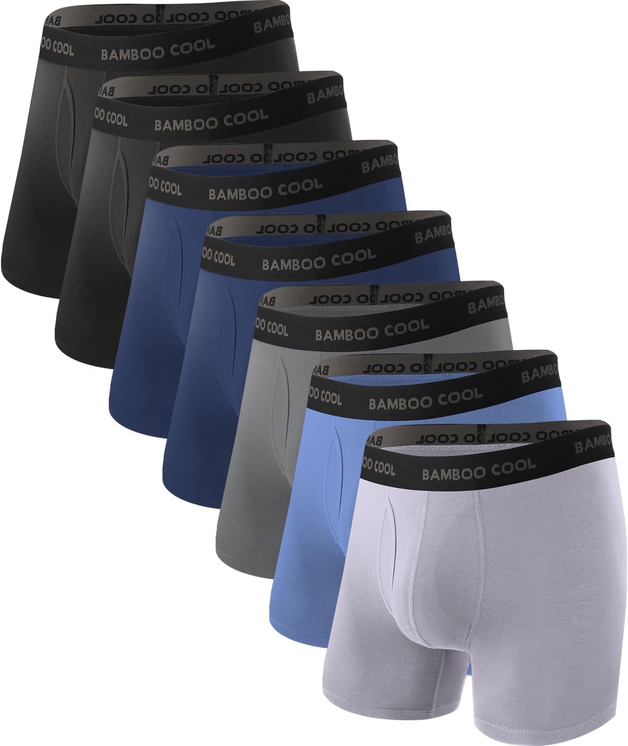 Men's Breathable Underwear,No Riding Up Boxer Briefs with Flexible Waistband - Bild 79 von 139