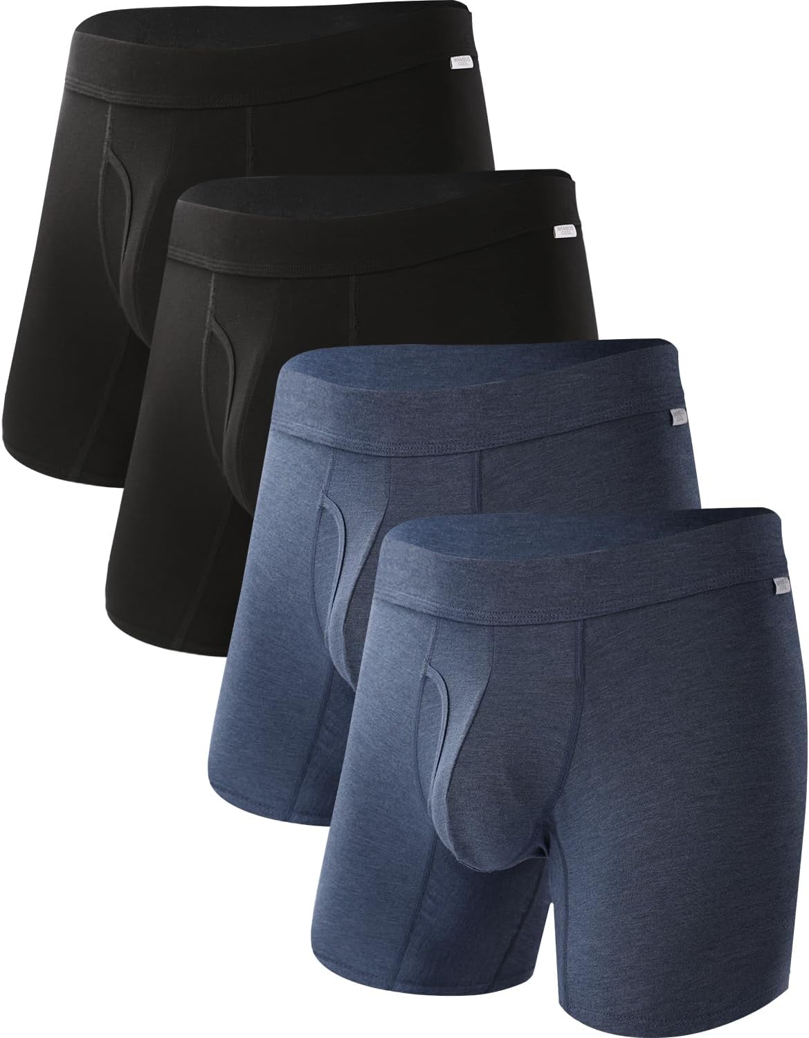 Men's Breathable Underwear,No Riding Up Boxer Briefs with Flexible Waistband - Bild 109 von 139