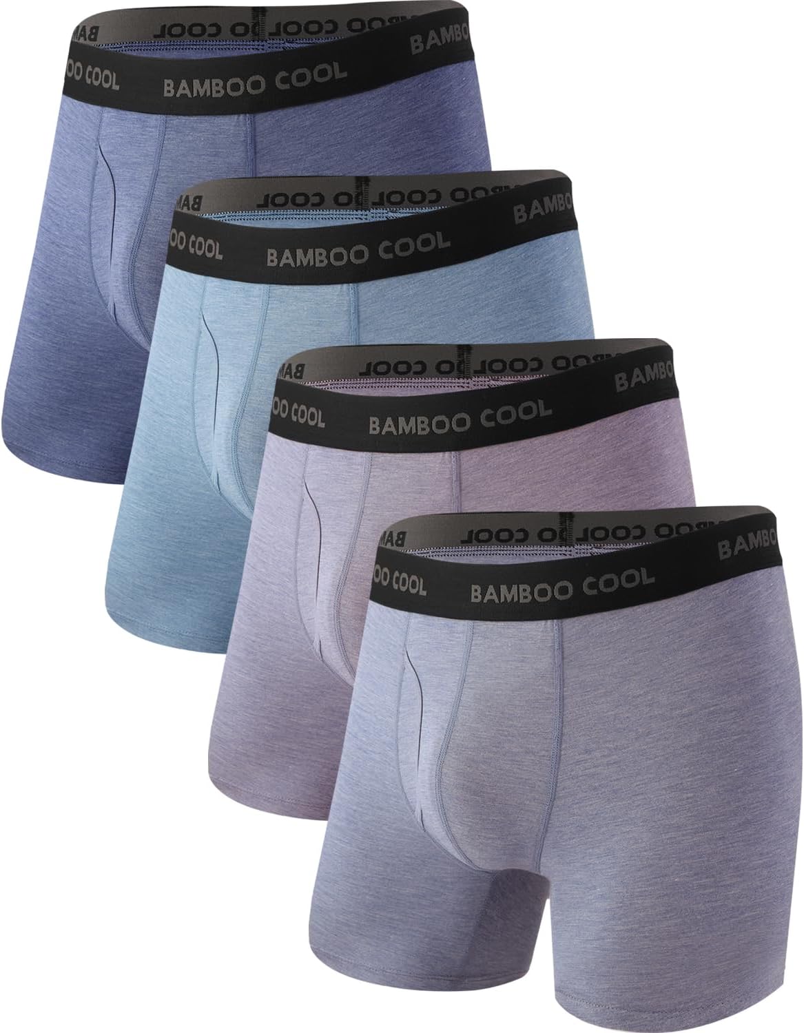 Men's Breathable Underwear,No Riding Up Boxer Briefs with Flexible Waistband - Bild 121 von 139