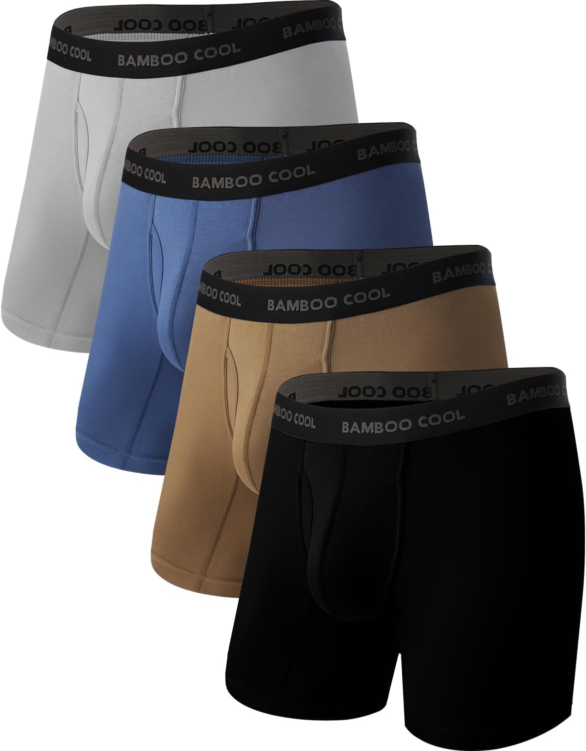 Men's Breathable Underwear,No Riding Up Boxer Briefs with Flexible Waistband - Bild 134 von 139
