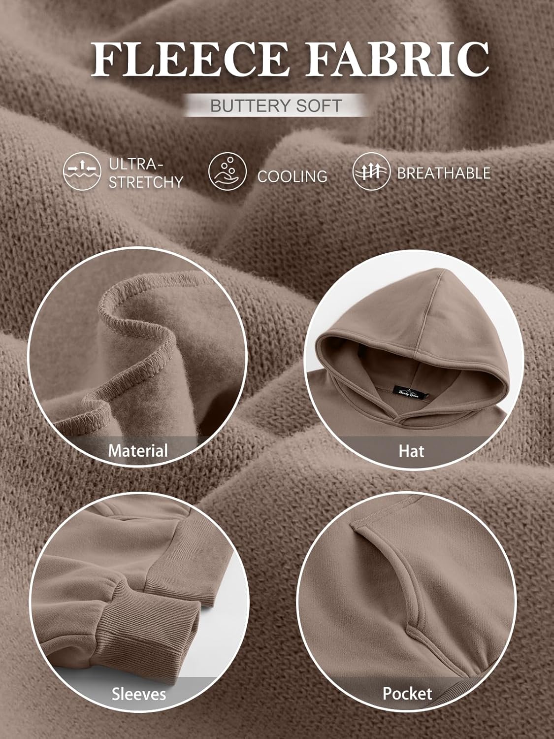 Sudaderas con capucha de gran tamaño para mujer Sudaderas de lana Suéteres Trajes de primavera Pullover - Imagen 40 de 172