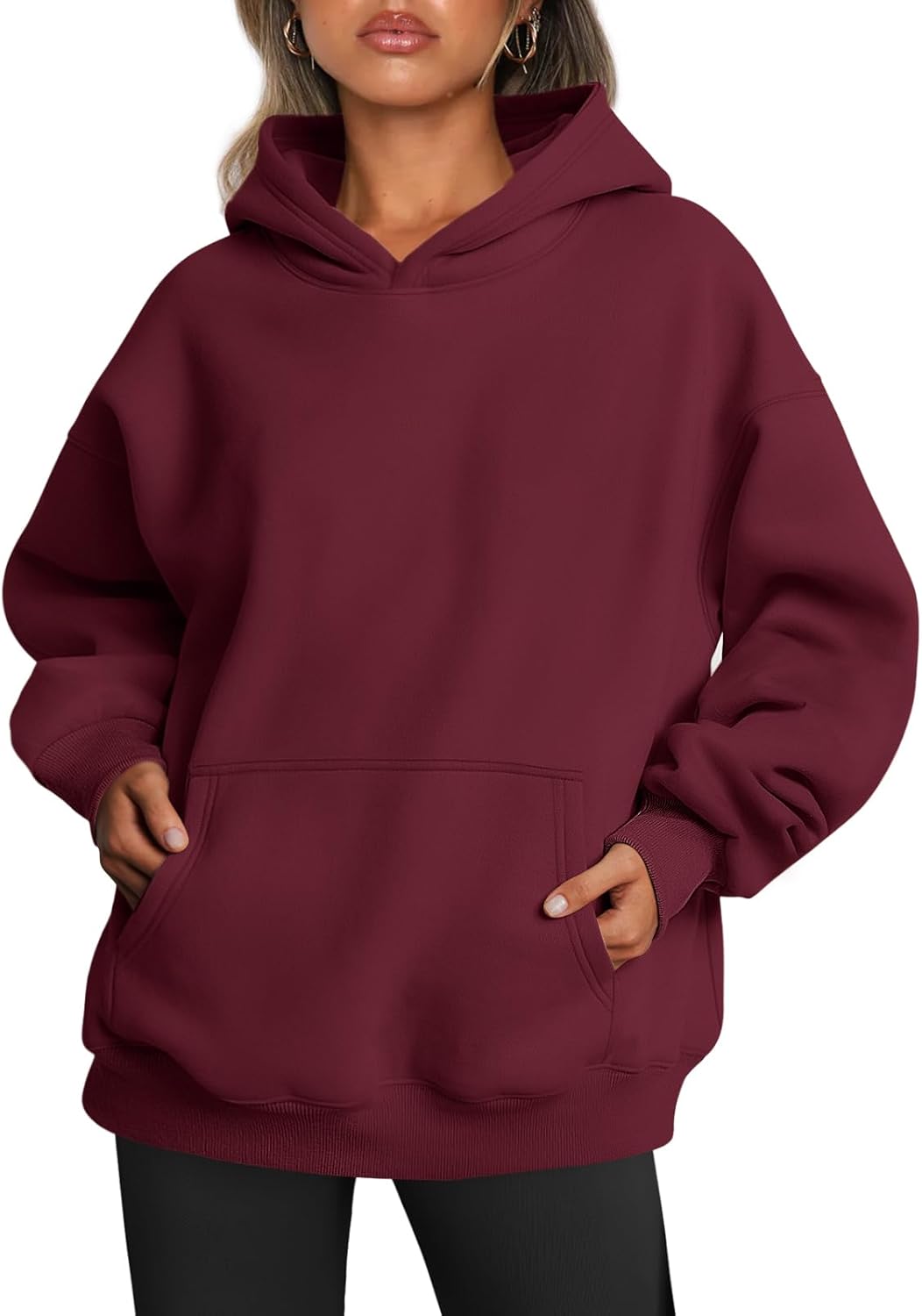 Sudaderas con capucha de gran tamaño para mujer Sudaderas de lana Suéteres Trajes de primavera Pullover - Imagen 47 de 172