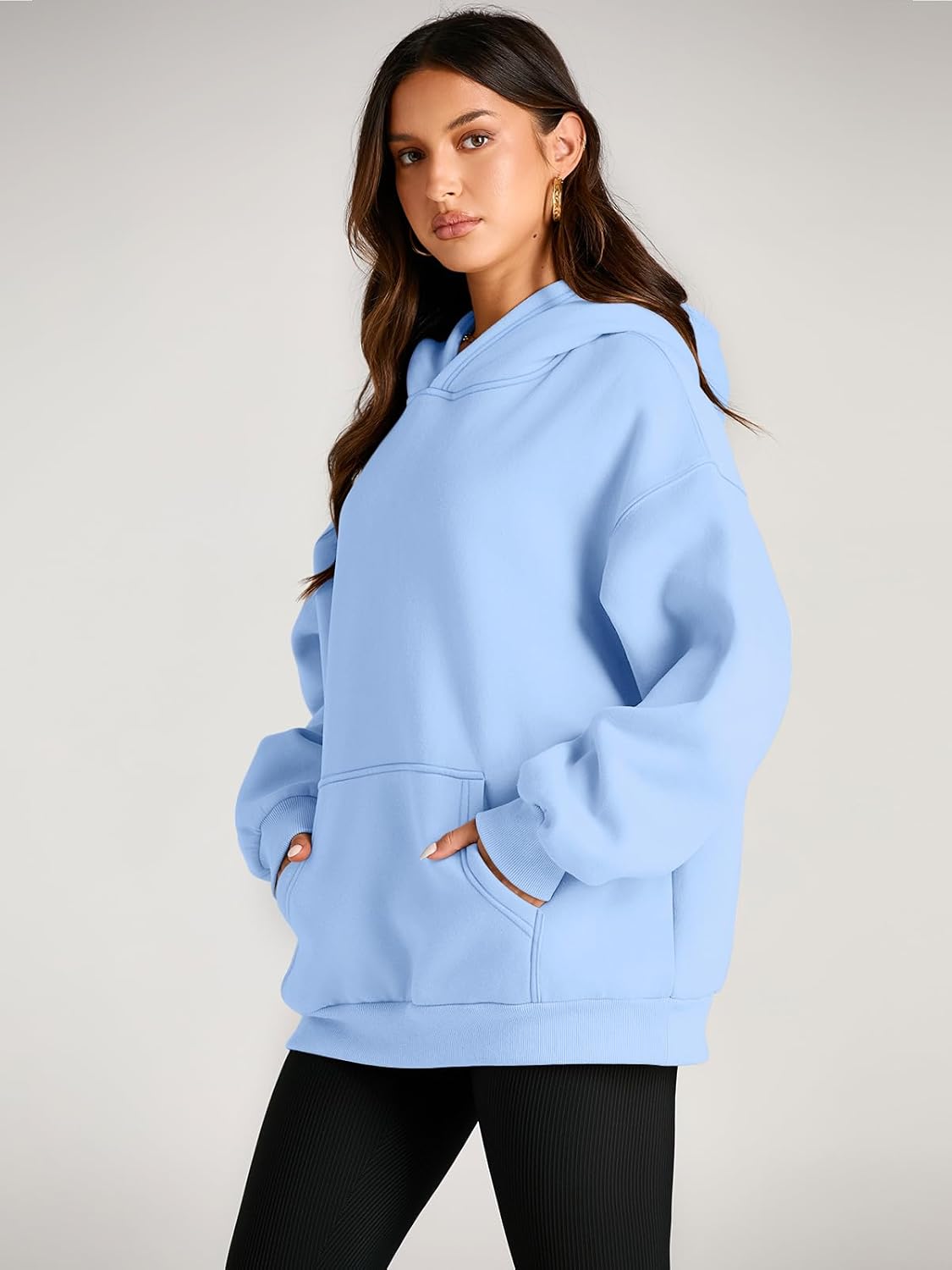 Sudaderas con capucha de gran tamaño para mujer Sudaderas de lana Suéteres Trajes de primavera Pullover - Imagen 73 de 172