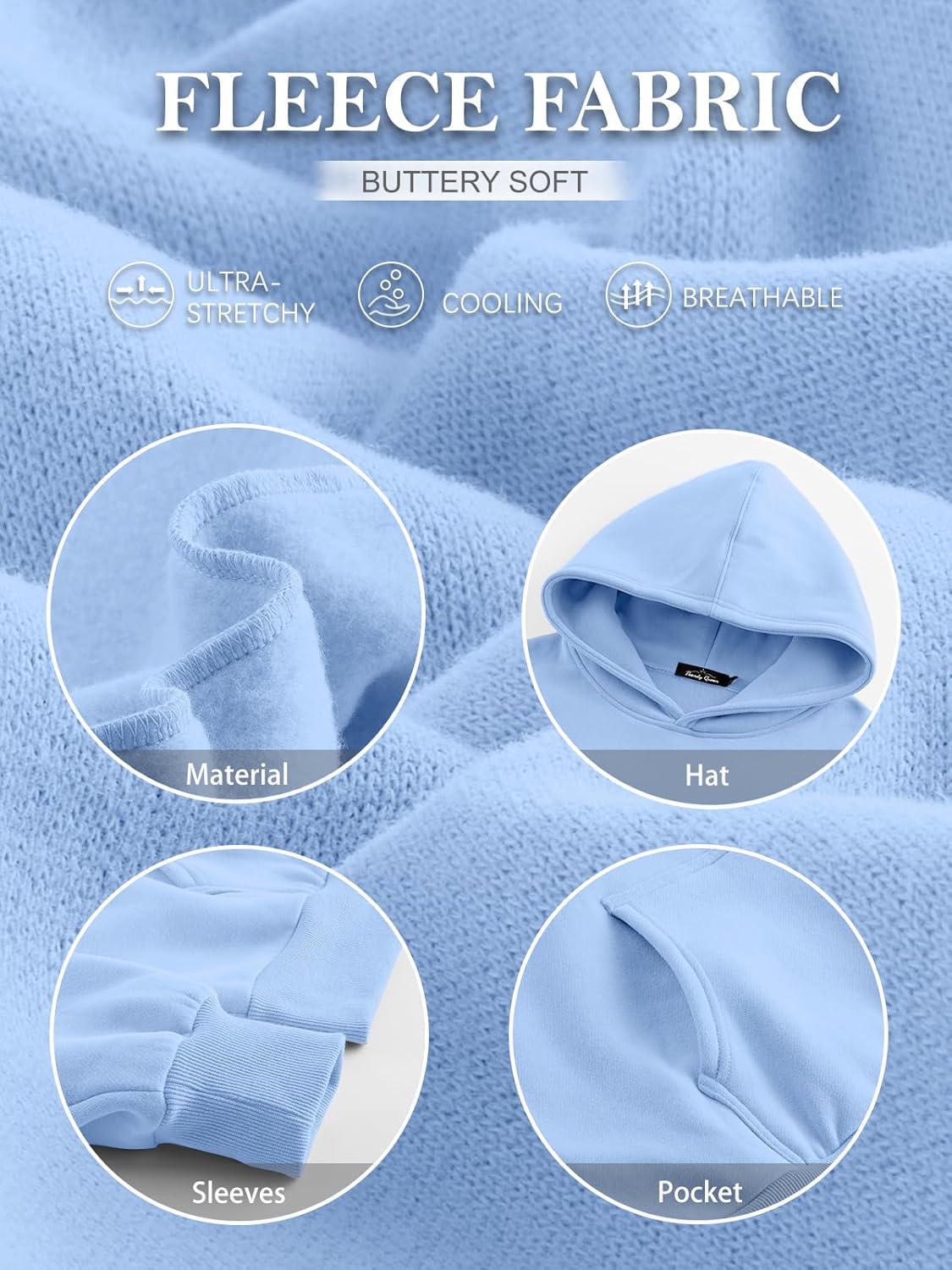 Sudaderas con capucha de gran tamaño para mujer Sudaderas de lana Suéteres Trajes de primavera Pullover - Imagen 76 de 172