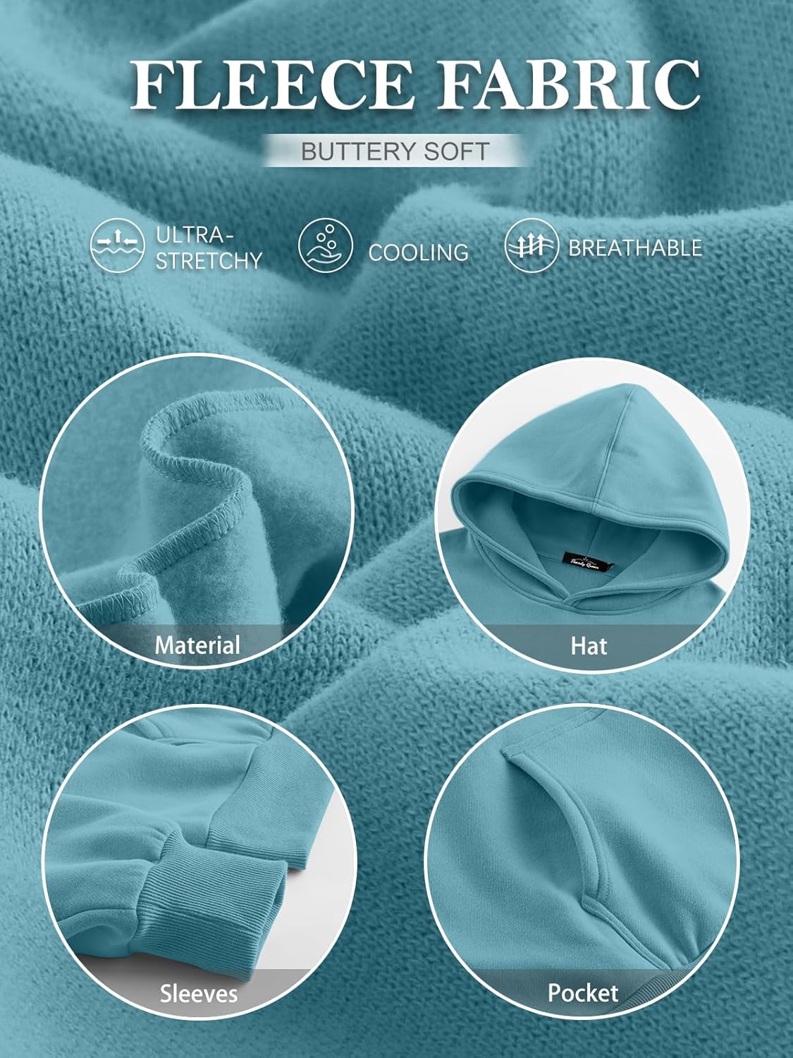 Sudaderas con capucha de gran tamaño para mujer Sudaderas de lana Suéteres Trajes de primavera Pullover - Imagen 82 de 172