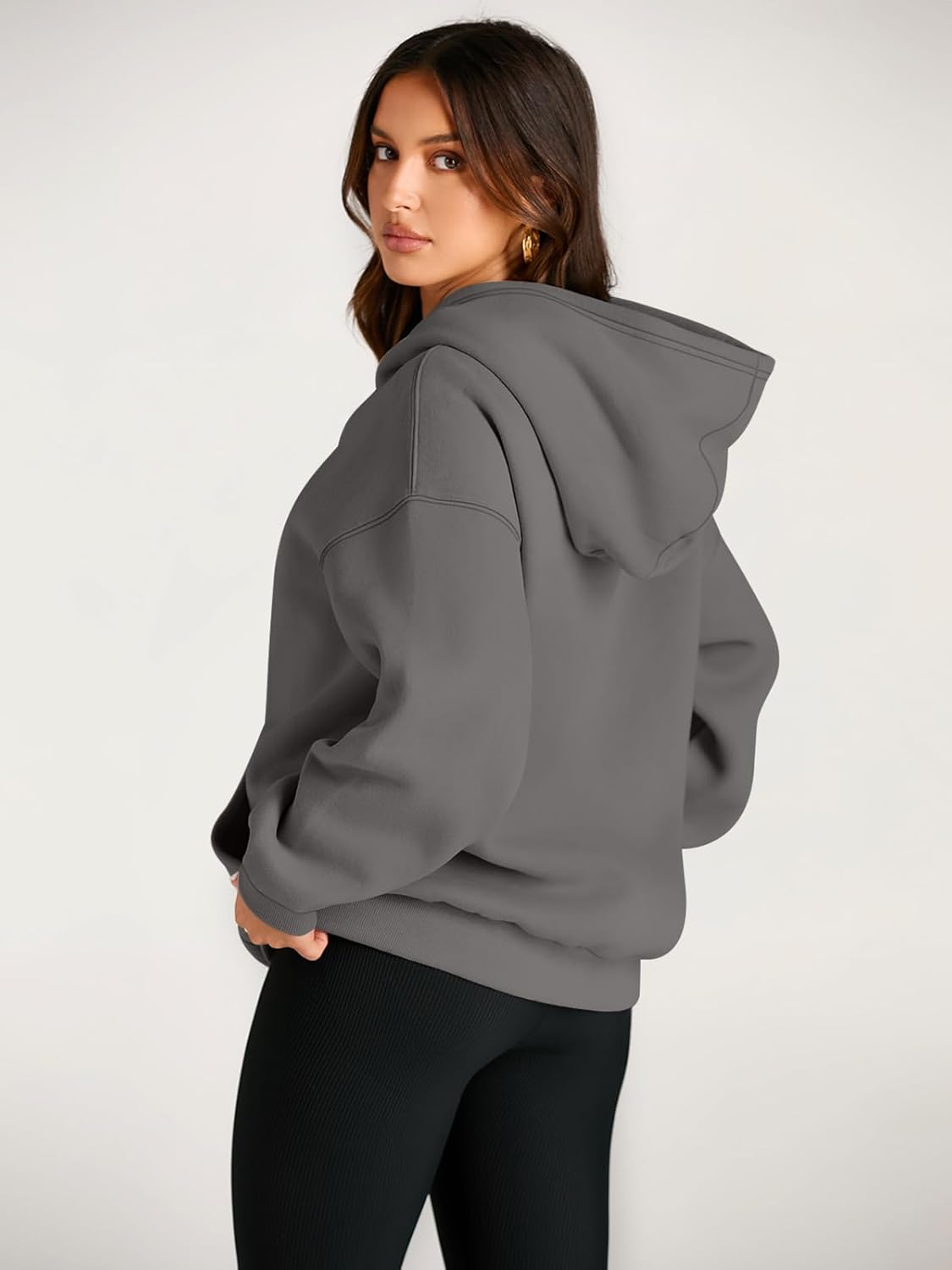 Sudaderas con capucha de gran tamaño para mujer Sudaderas de lana Suéteres Trajes de primavera Pullover - Imagen 158 de 172